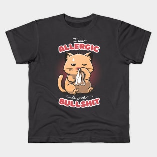 Allergic to your Bullshit Kids T-Shirt